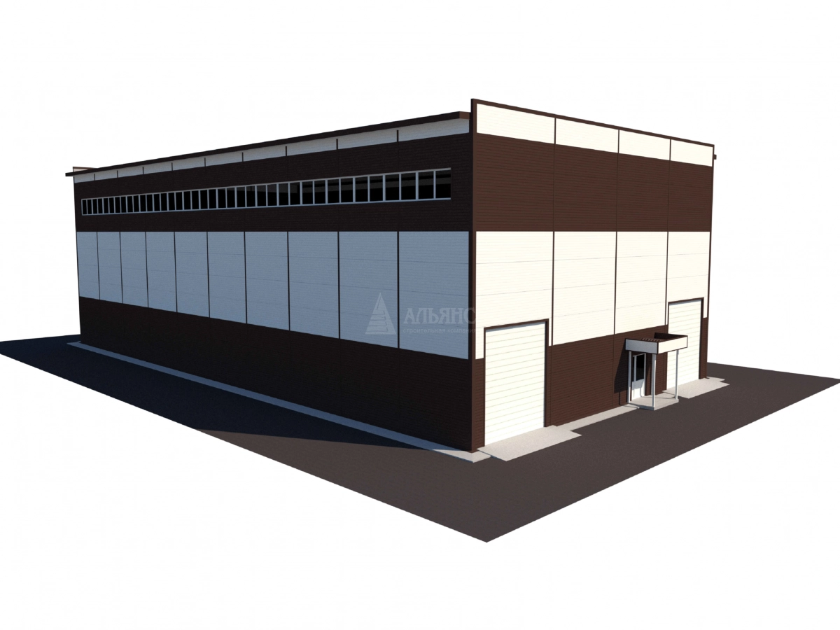 3D визуализация СТО из сэндвич-панелей - фото 7