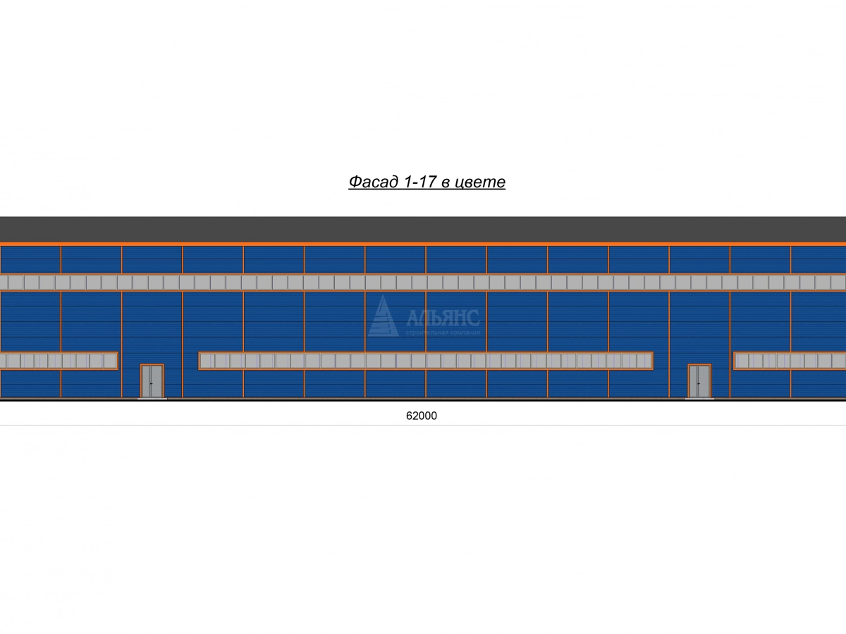 3D визуализация Производственный корпус из сэндвич-панелей - фото 5