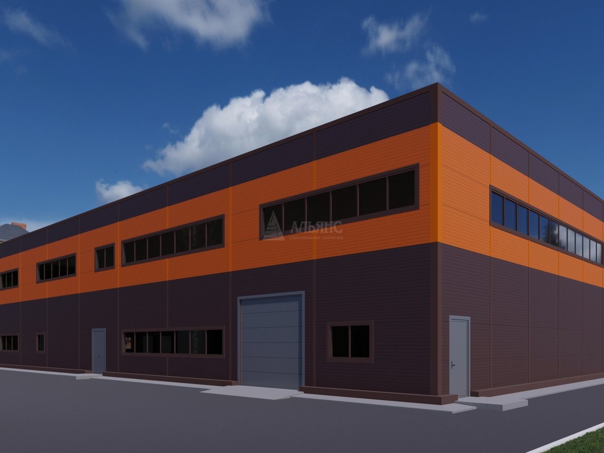 3D визуализация СТО из сэндвич панелей - фото 4