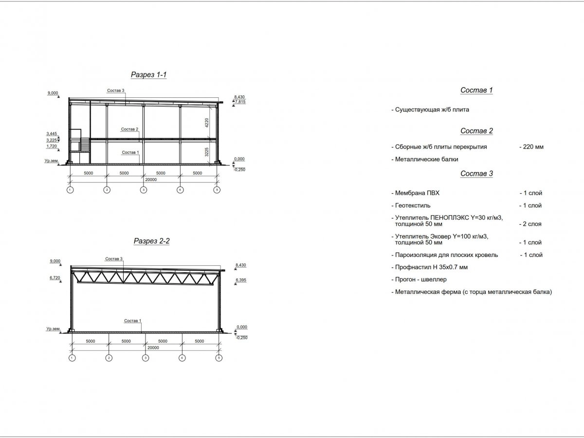 Планировка СТО с АБК из сэндвич-панелей -  фото 2
