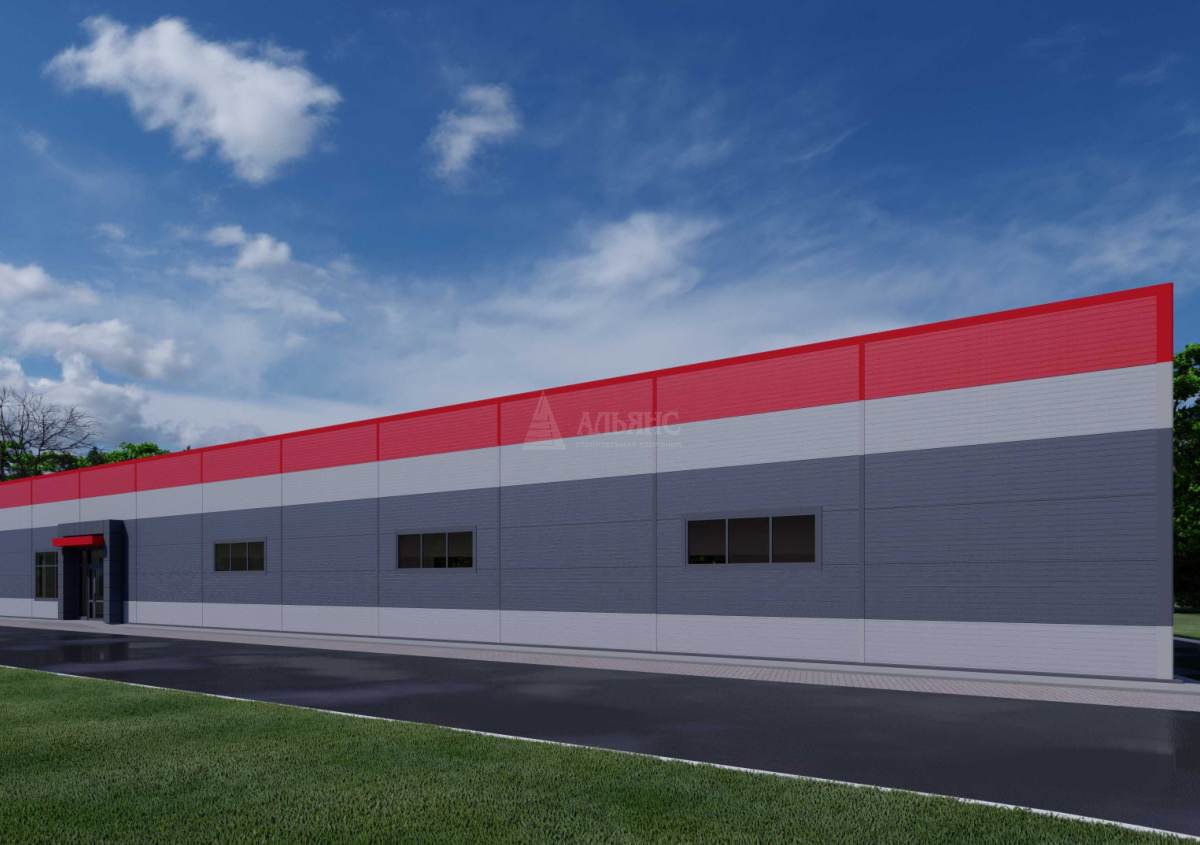 3D визуализация Магазин из сэндвич-панелей - фото 2