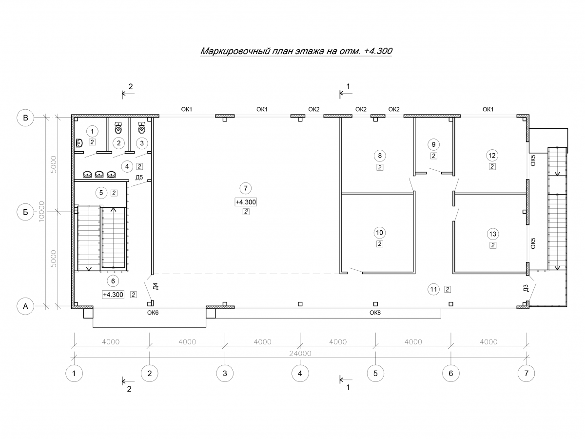 Планировка Офис из сэндвич-панелей -  фото 6