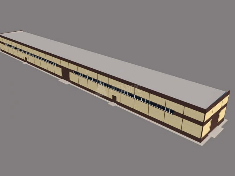3D визуализация Производственное здание из сэндвич-панелей - фото 7